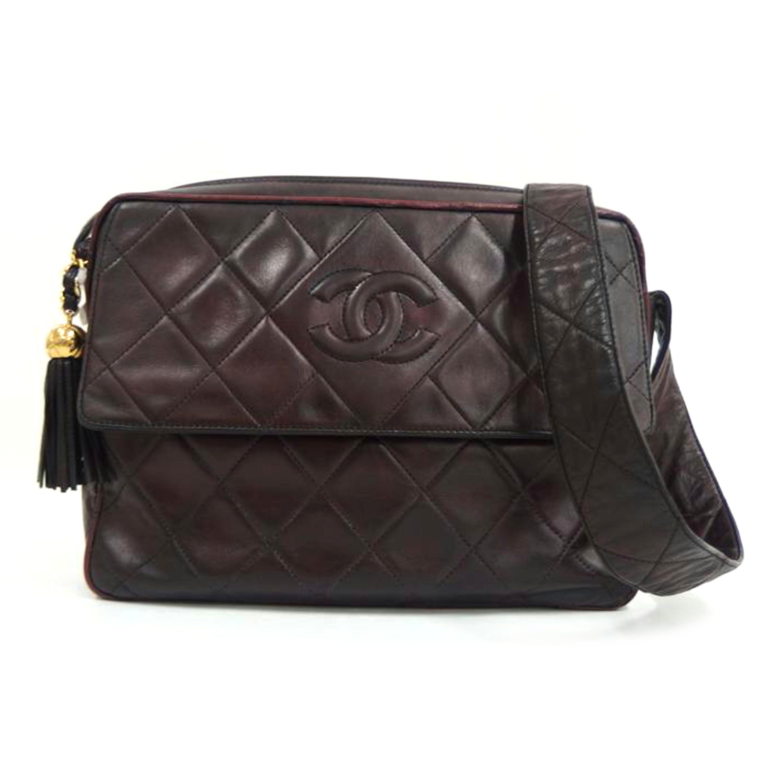 CHANEL シャネル/マトラッセフリンジショルダー/ボルドー//3481439/Bランク/82