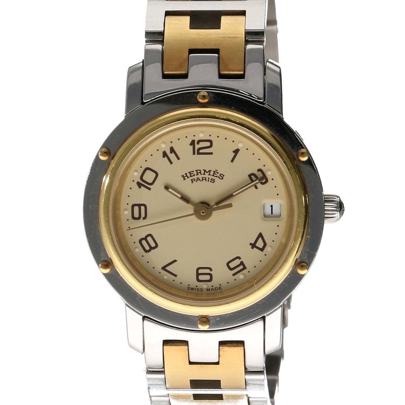 HERMES エルメス/クリッパー・アイボリー/レディース/クオーツ/CL4.220//942***/ABランク/62