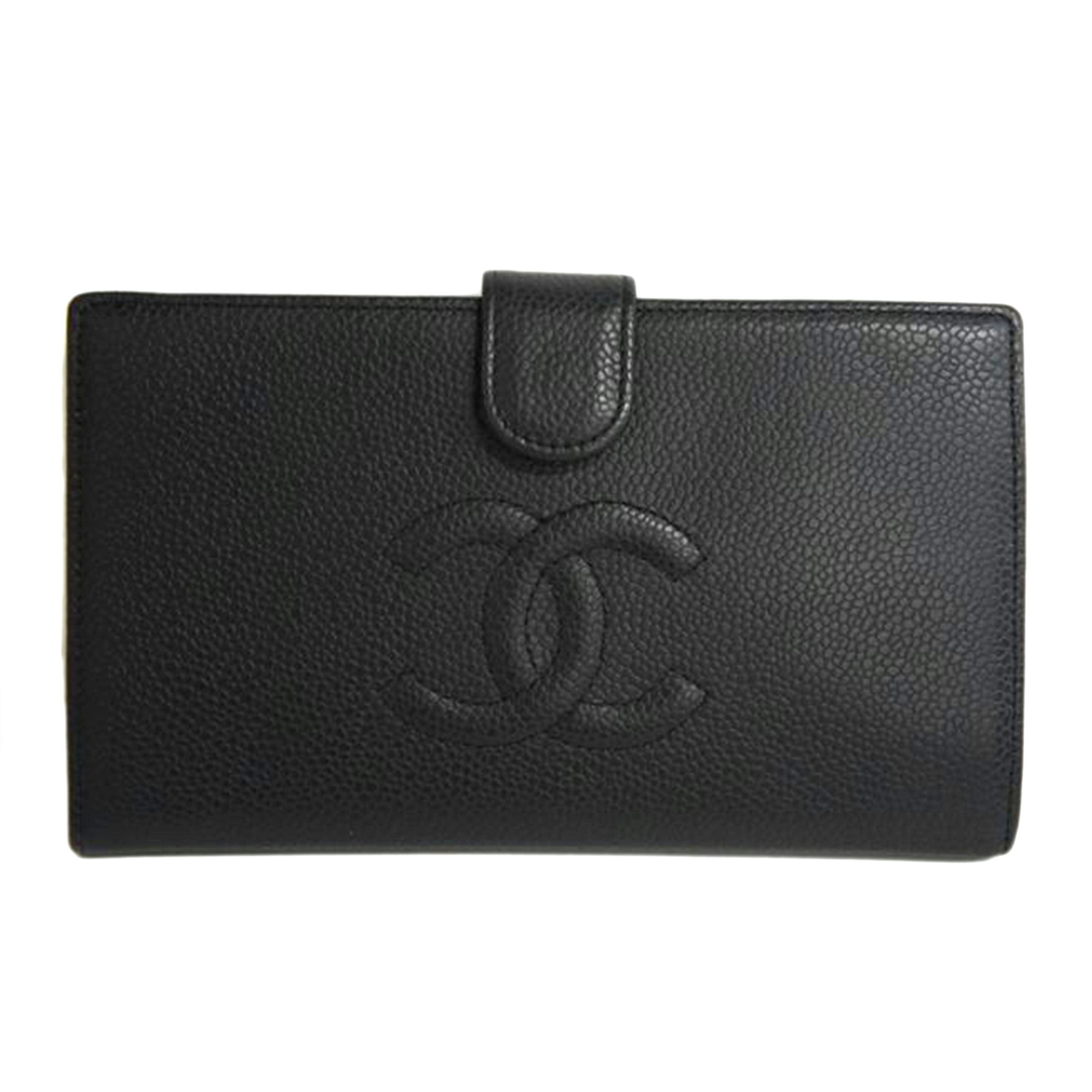 CHANEL シャネル/キャビアスキン/ココマーク長財布/Gカード/A13498//13158803/Aランク/83