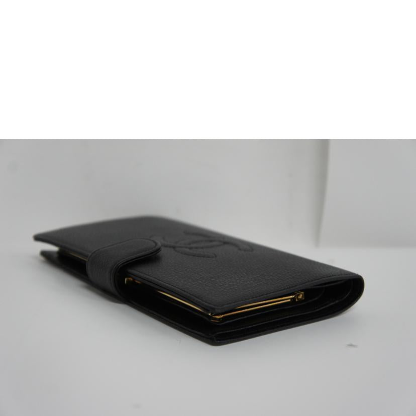 CHANEL シャネル/キャビアスキン/ココマーク長財布/Gカード/A13498//13158803/Aランク/83