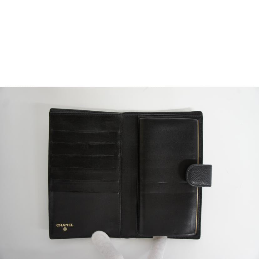 CHANEL シャネル/キャビアスキン/ココマーク長財布/Gカード/A13498//13158803/Aランク/83