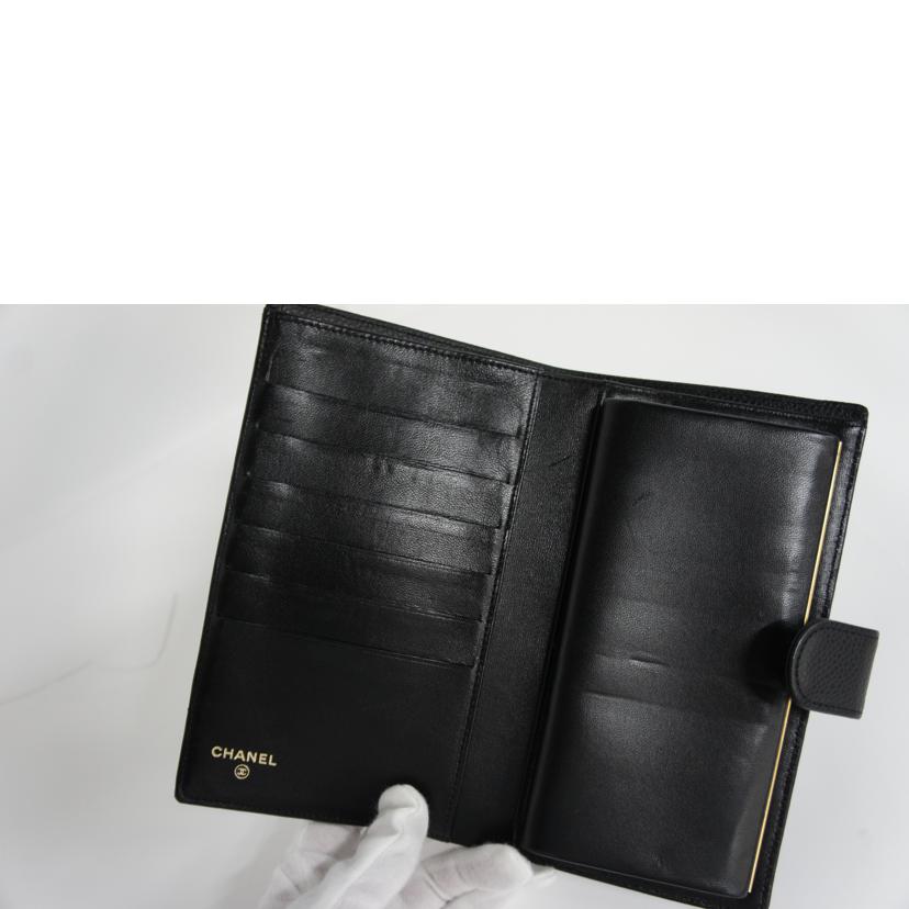 CHANEL シャネル/キャビアスキン/ココマーク長財布/Gカード/A13498//13158803/Aランク/83