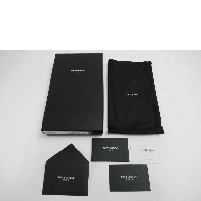 SAINTLAURENT サンローラン/スパンコール/レザー/ラウンドファスナー/456121//1216/ABランク/63