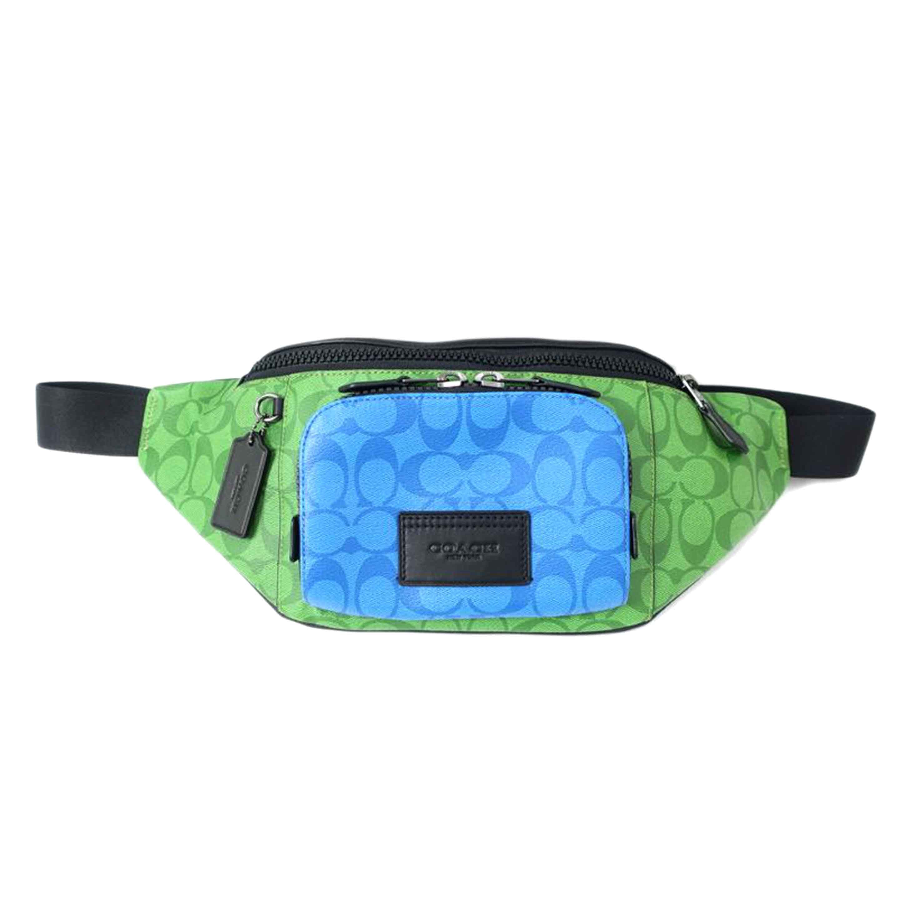 COACH コーチ/PVCレザー ボディーバッグ ウエストポーチ シグネチャー/C9892//Aランク/65