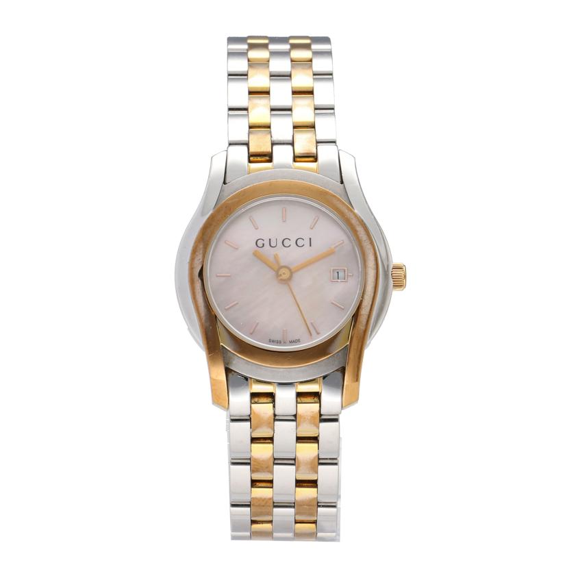 GUCCI グッチ/Gクラス・ピンクシェル/レディース/クオーツ/YA055539//140*****/Bランク/75