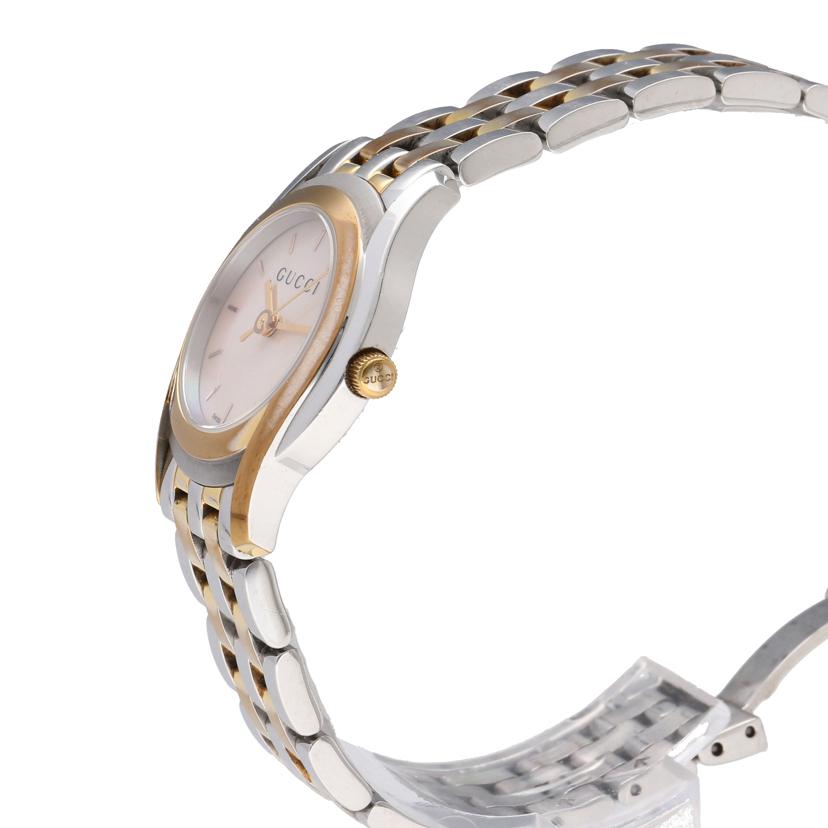GUCCI グッチ/Gクラス・ピンクシェル/レディース/クオーツ/YA055539//140*****/Bランク/75