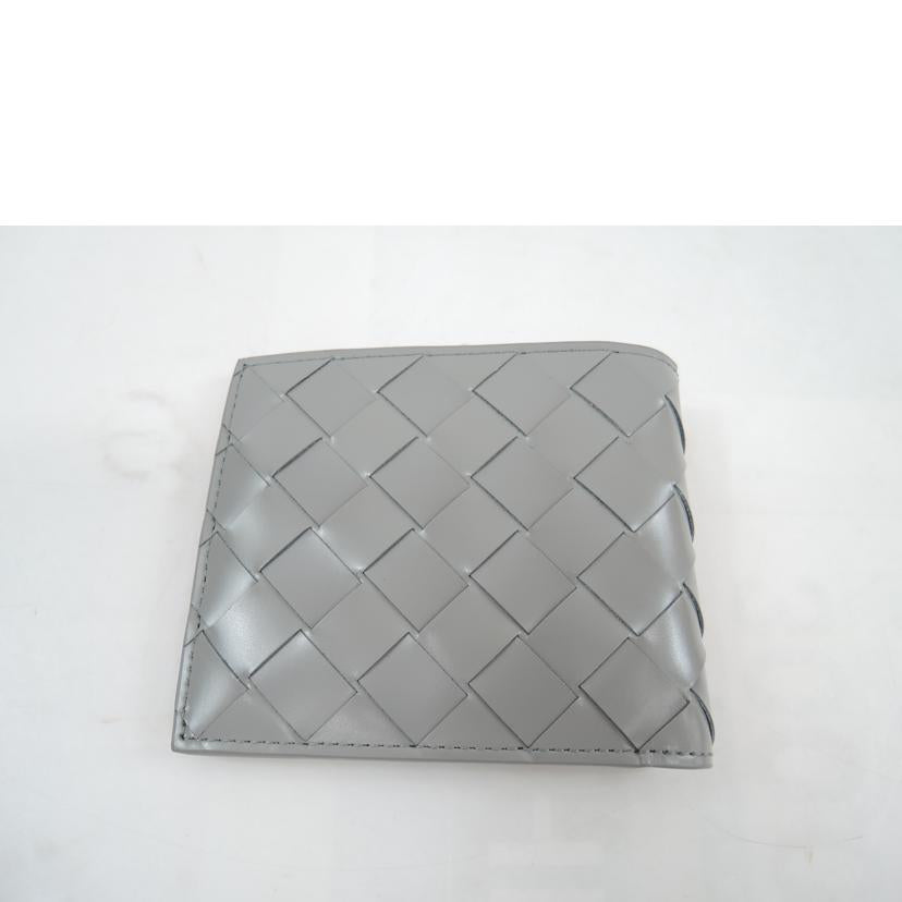 BOTTEGA VENETA ボッテガヴェネタ/イントレチャート二つ折り札入れ/コンクリート/592778 VMBI2//Aランク/06
