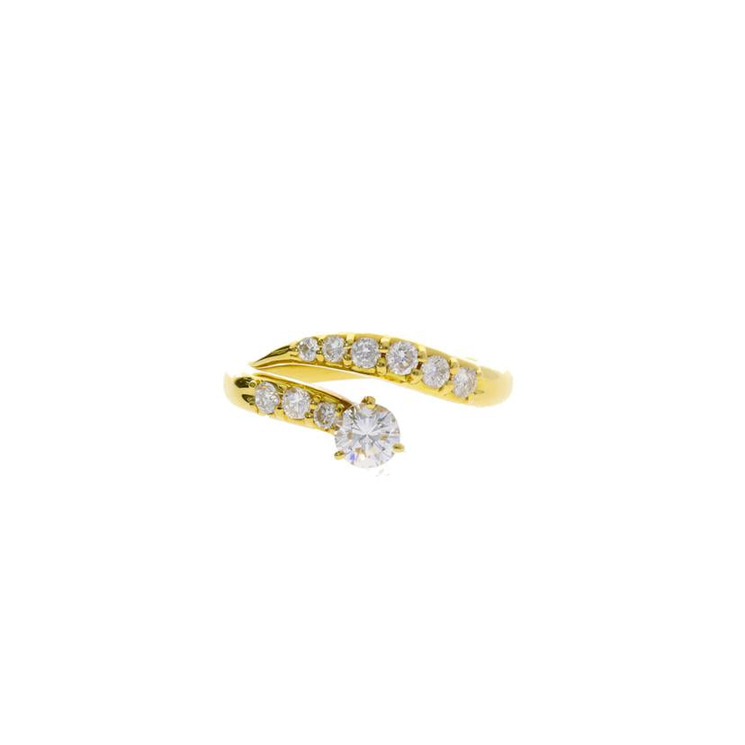 / K18ダイヤリング0.342/0.31ct//Aランク/75