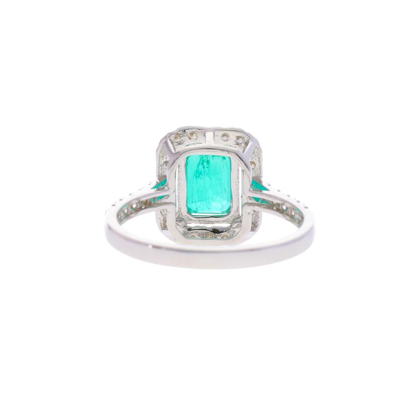 / K18エメラルドダイヤリング1.09/D0.43ct//Aランク/75