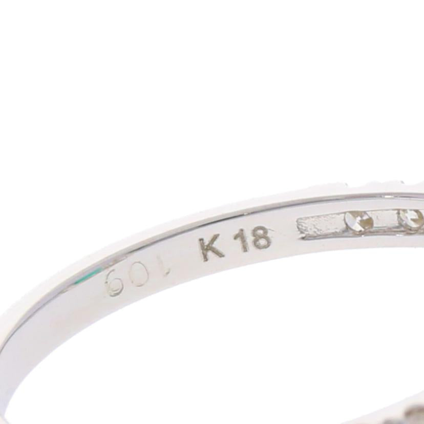 / K18エメラルドダイヤリング1.09/D0.43ct//Aランク/75