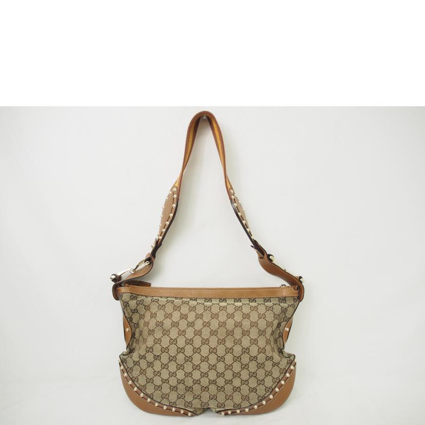 GUCCI グッチ/GGキャンバス/レザー×スタッズ/ショルダー/153691//001998/Bランク/78