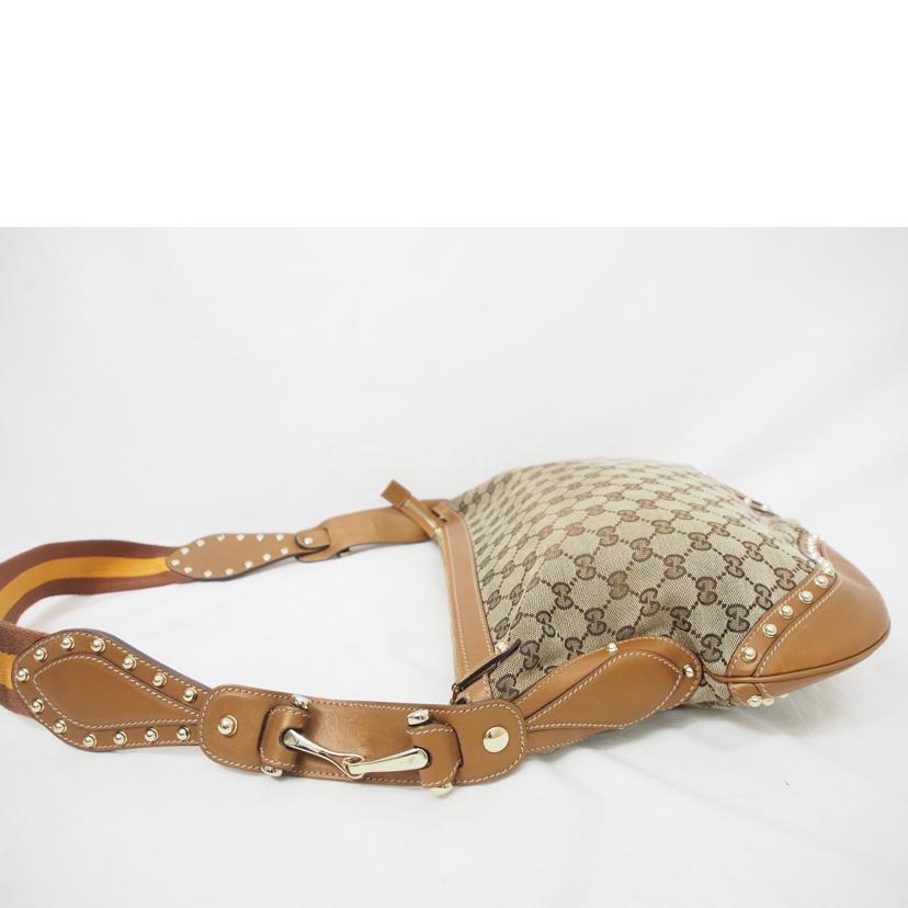 GUCCI グッチ/GGキャンバス/レザー×スタッズ/ショルダー/153691//001998/Bランク/78