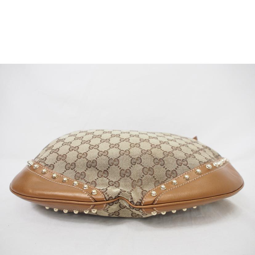 GUCCI グッチ/GGキャンバス/レザー×スタッズ/ショルダー/153691//001998/Bランク/78