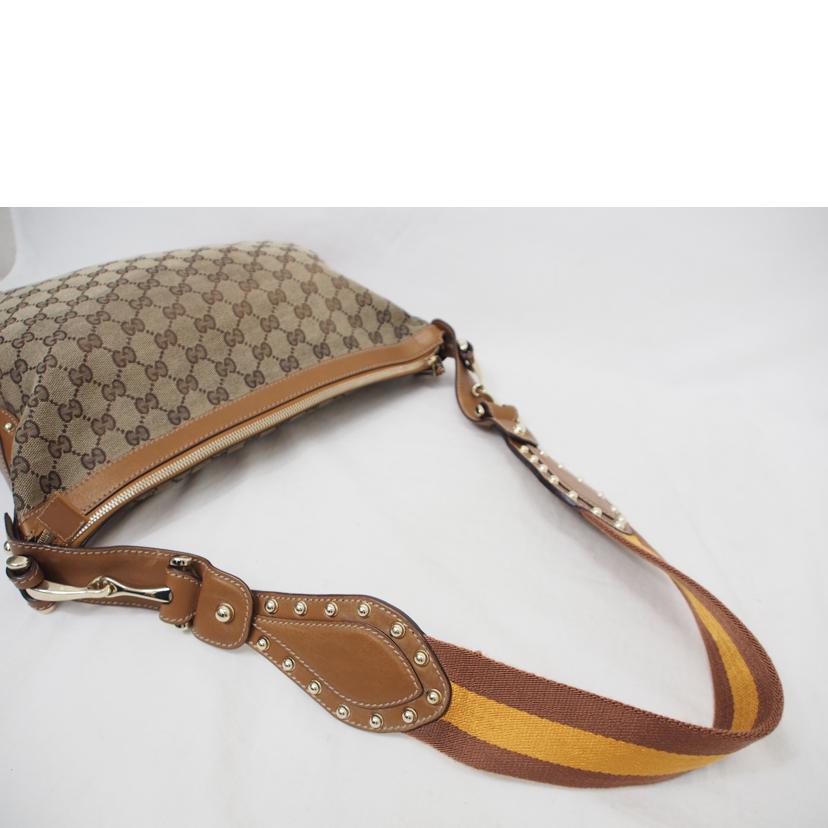 GUCCI グッチ/GGキャンバス/レザー×スタッズ/ショルダー/153691//001998/Bランク/78