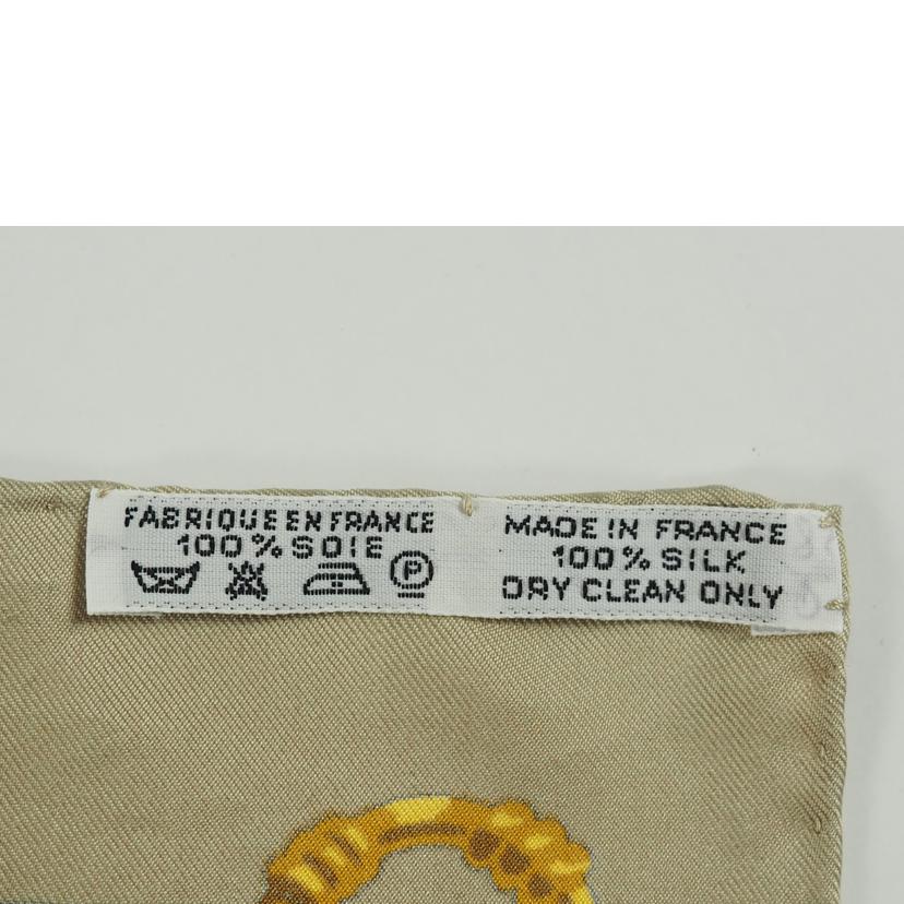 HERMES エルメス/スカーフ ベージュ系総柄//Aランク/79
