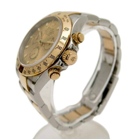 ROLEX ロレックス 腕時計 2002年頃製造 オーバーホール済 新品仕上済 自動巻き クロノグラフ ゴールド メンズ/コスモグラフ・デイトナ/シャンパン文字盤/Y番/116523//Y991953(2002)/SAランク/69