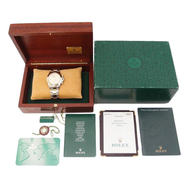 ROLEX ロレックス 腕時計 2002年頃製造 オーバーホール済 新品仕上済 自動巻き クロノグラフ ゴールド メンズ/コスモグラフ・デイトナ/シャンパン文字盤/Y番/116523//Y991953(2002)/SAランク/69