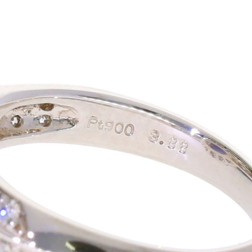 / ◎Pt900スターサファイアダイヤリング3.88/D0.75ct//Aランク/75