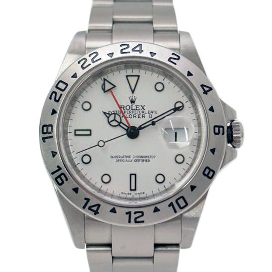 ROLEX ロレックス 腕時計 2009年頃製造 新品仕上済 ルーレット 自動巻き ホワイト/エクスプローラーII/白文字盤/V番/16570//V550364(2009)/SAランク/69