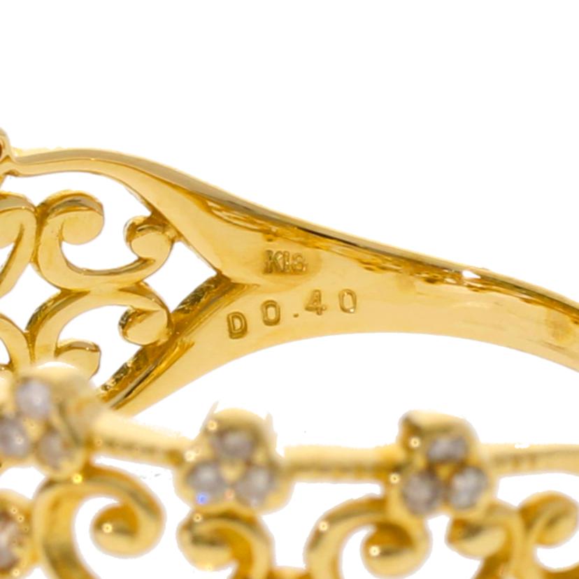 / K18ダイヤリング 0.40ctリング//Aランク/75