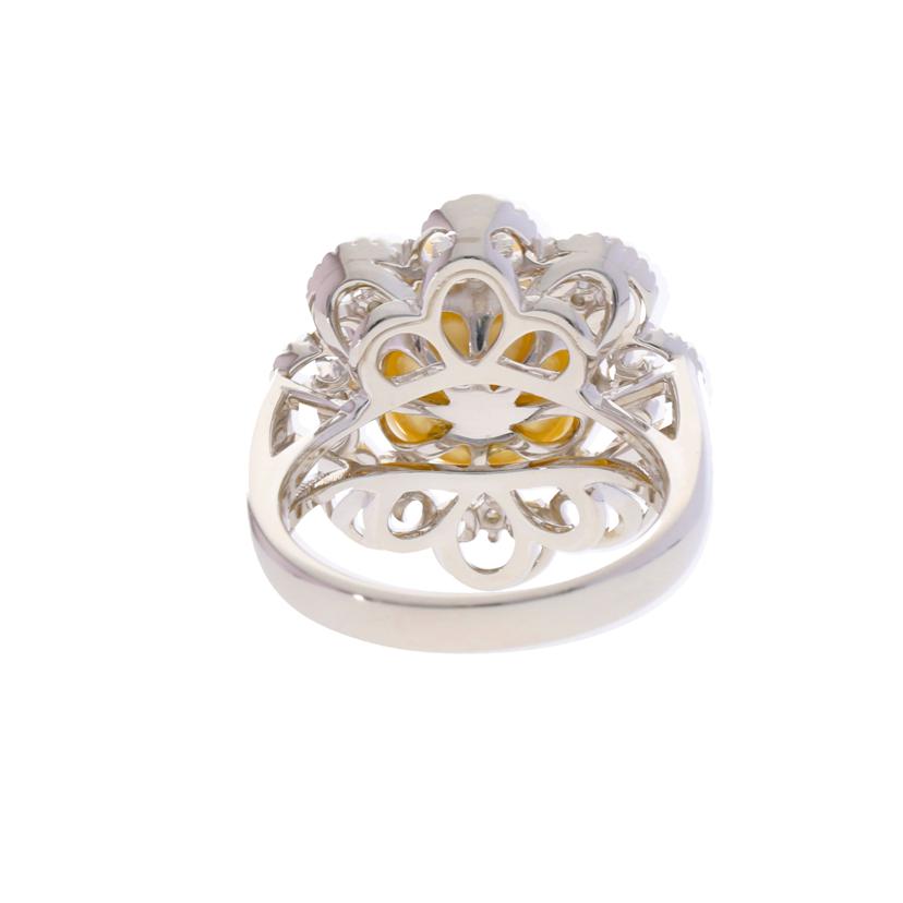 / Pt900パール ダイヤリング 0.19ct//Aランク/75