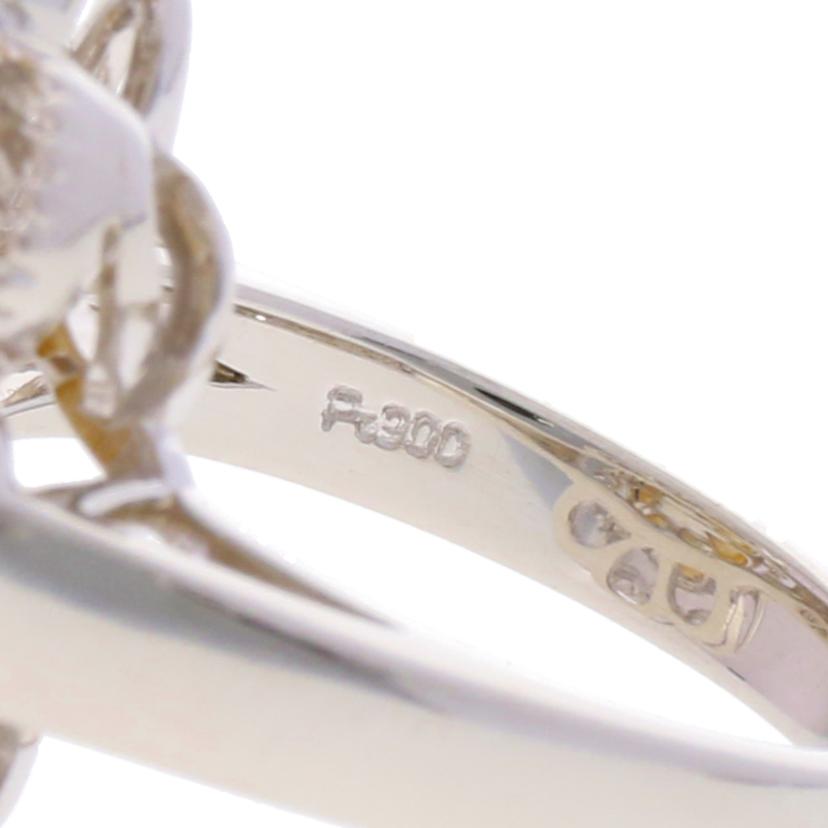 / Pt900パール ダイヤリング 0.19ct//Aランク/75