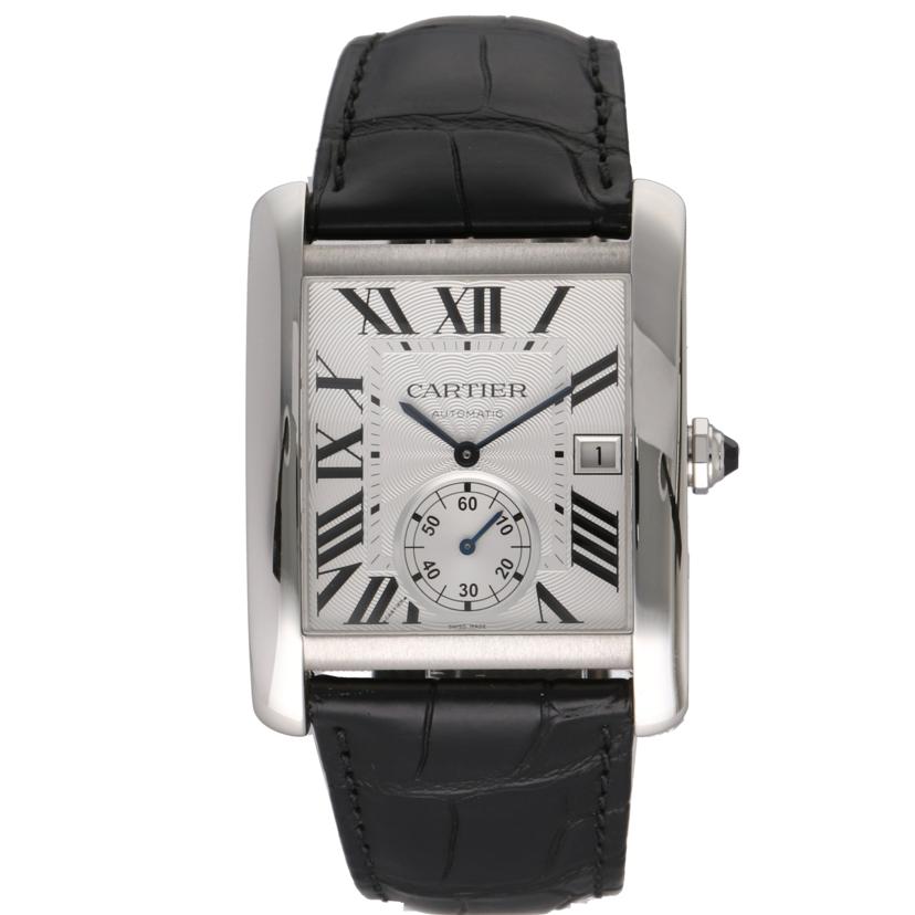 Cartier カルティエ タンク オートマチック メンズ時計 アナログ時計 ブランド時計 スモールセコンド バックスケルトン 裏スケ /タンクMC LM/メンズ/自動巻SS/W5330003//358*********/ABランク/75