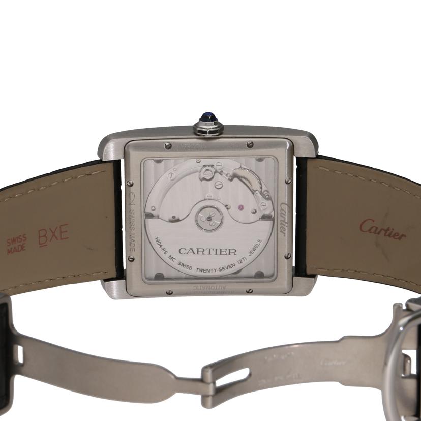 Cartier カルティエ タンク オートマチック メンズ時計 アナログ時計 ブランド時計 スモールセコンド バックスケルトン 裏スケ /タンクMC LM/メンズ/自動巻SS/W5330003//358*********/ABランク/75