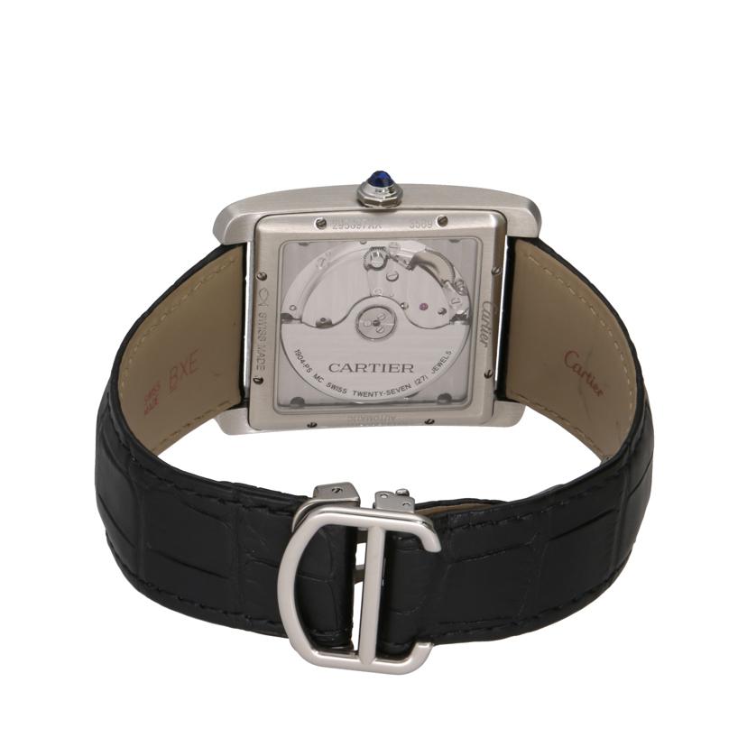 Cartier カルティエ タンク オートマチック メンズ時計 アナログ時計 ブランド時計 スモールセコンド バックスケルトン 裏スケ /タンクMC LM/メンズ/自動巻SS/W5330003//358*********/ABランク/75