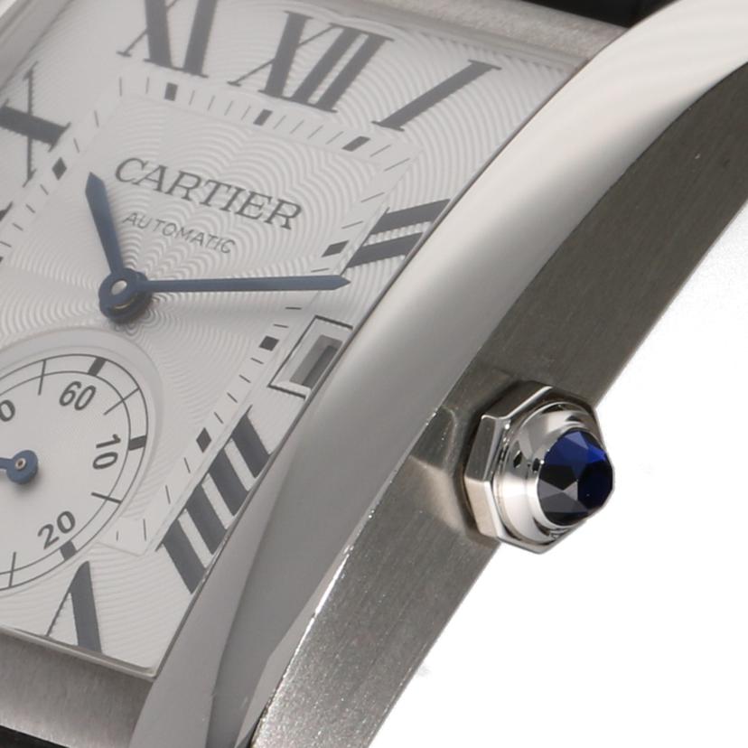 Cartier カルティエ タンク オートマチック メンズ時計 アナログ時計 ブランド時計 スモールセコンド バックスケルトン 裏スケ /タンクMC LM/メンズ/自動巻SS/W5330003//358*********/ABランク/75
