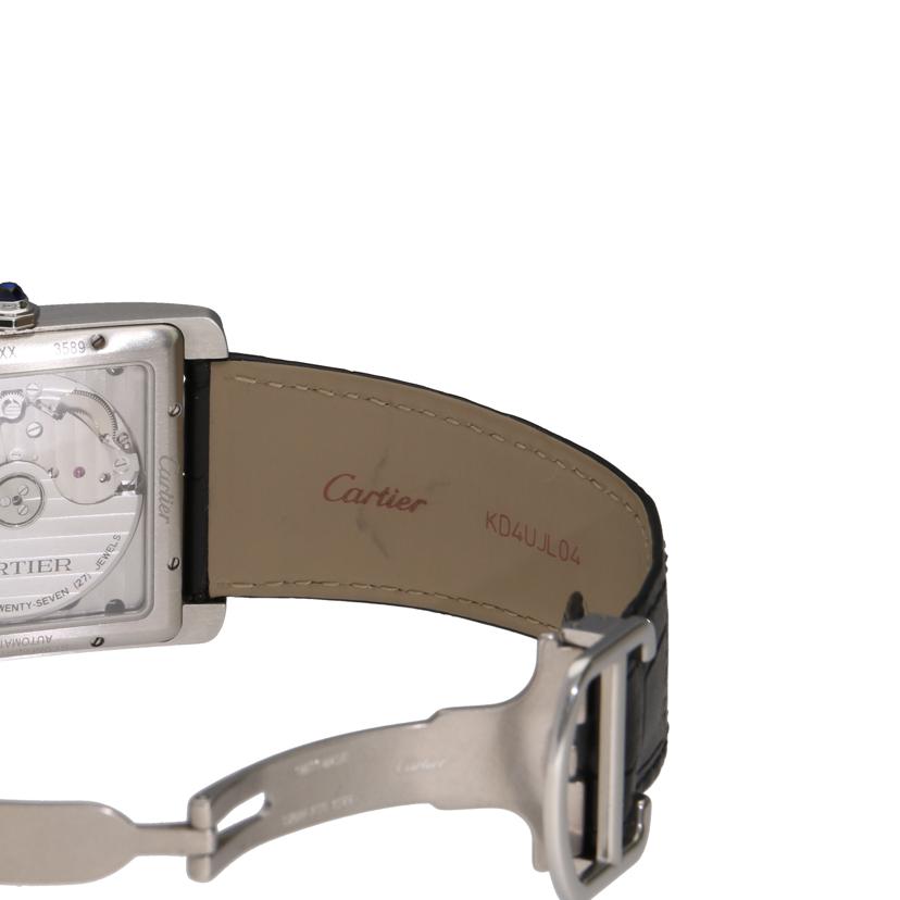 Cartier カルティエ タンク オートマチック メンズ時計 アナログ時計 ブランド時計 スモールセコンド バックスケルトン 裏スケ /タンクMC LM/メンズ/自動巻SS/W5330003//358*********/ABランク/75