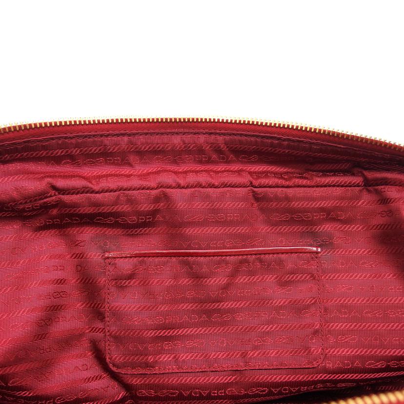 PRADA プラダ ミニボストンバッグ ショルダーバッグ/ヴィッテロ シャイン/2WAYハンドバッグ/レッド/BL0821//208/ABランク/04