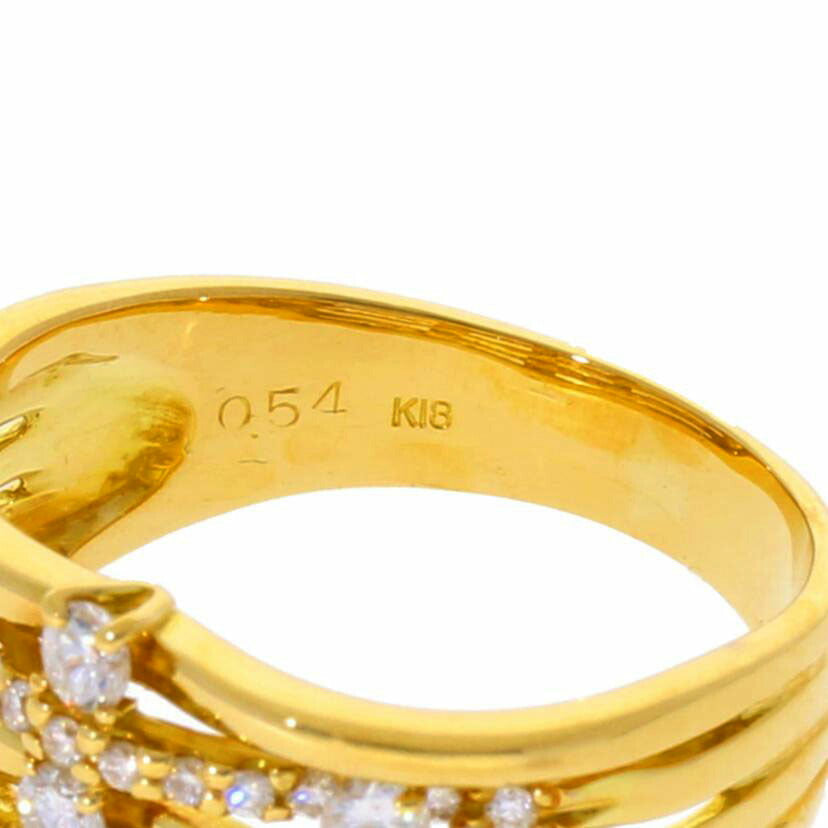 / K18ダイヤリング 0.54ct//Aランク/75
