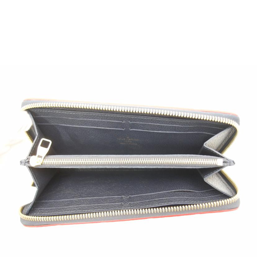 LOUIS VUITTON ルイヴィトン ビトン ラウンドファスナー長財布 紺 レディース メンズ/ポルトフォイユ・クレマンス/アンプラント/マリーヌルージュ/M69415//Aランク/69