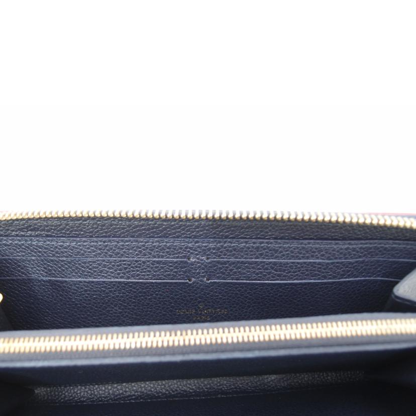 LOUIS VUITTON ルイヴィトン ビトン ラウンドファスナー長財布 紺 レディース メンズ/ポルトフォイユ・クレマンス/アンプラント/マリーヌルージュ/M69415//Aランク/69