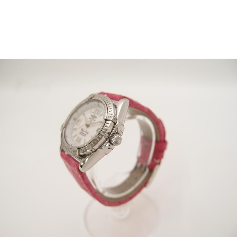 BREITLING ブライトリング 腕時計 ステンレススチール レザーベルト レディース/ウィングス・レディ/クオーツ/A67350//151237/Aランク/69