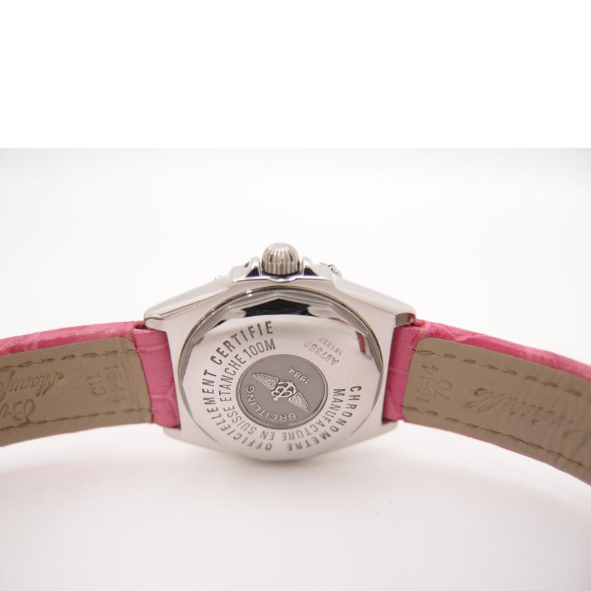 BREITLING ブライトリング 腕時計 ステンレススチール レザーベルト レディース/ウィングス・レディ/クオーツ/A67350//151237/Aランク/69