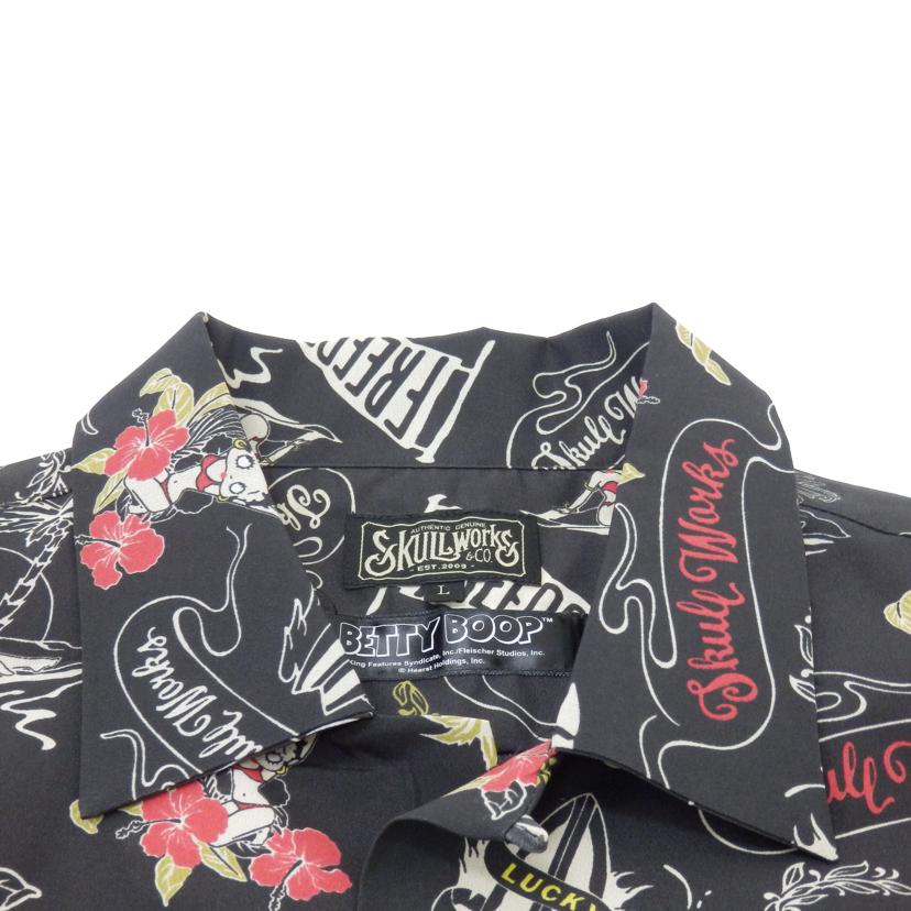 SKULL WORKS スカルワークス/BETTY BOOPアロハシャツ//ABランク/88