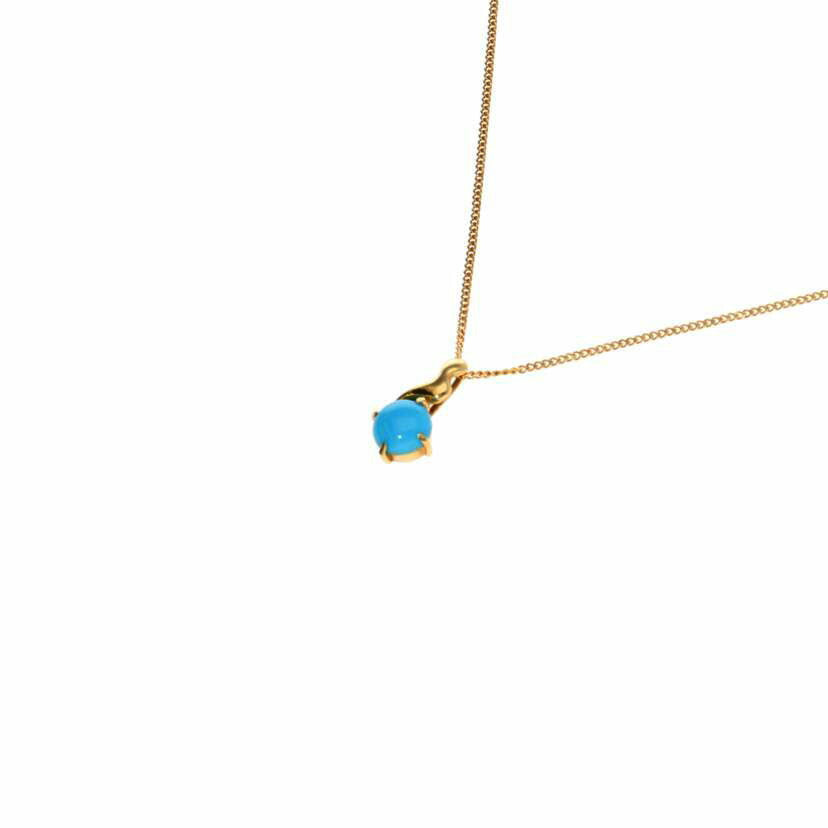 K18/K18ターコイズネックレス 40cm/1.7//Aランク/75