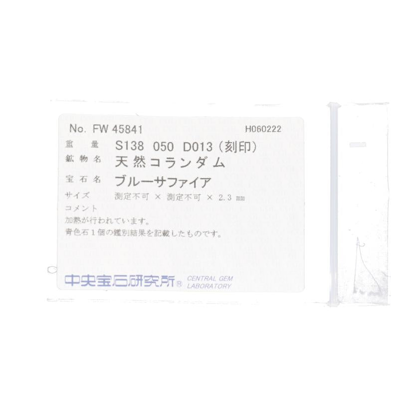 /◎ K18サファイアダイヤネックレス1.38/0.50/D0.13ct//Aランク/75