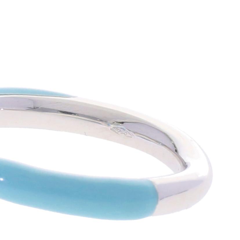 /◎ K18 エナメル ダイヤリング//Aランク/75