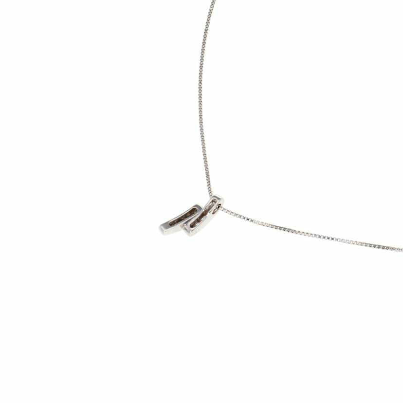 / ヴァンドーム/K18WGダイヤネックレス 0.10ct//Aランク/75