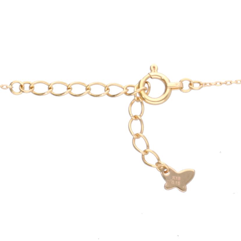 / K18ダイヤネックレス 0.15ct//Aランク/75