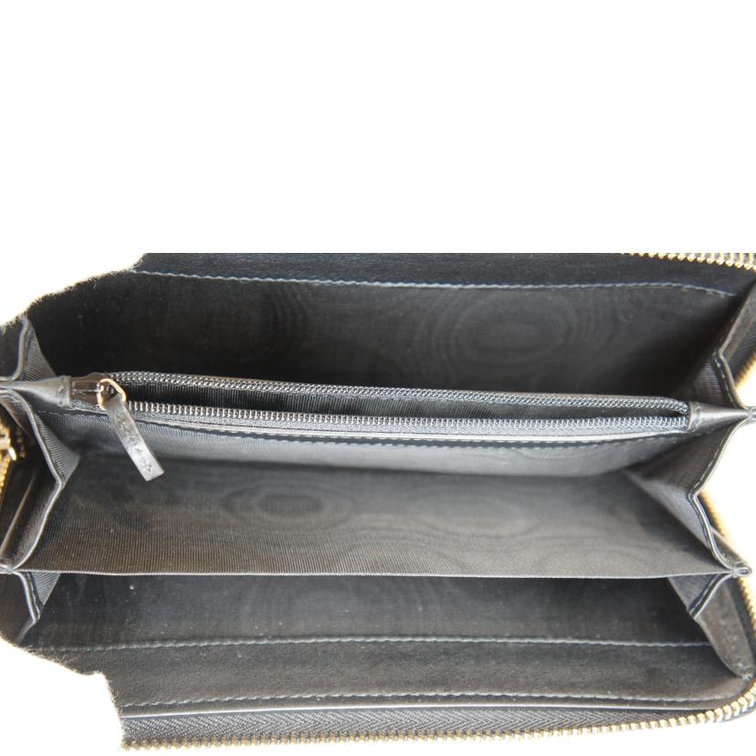 GUCCI グッチ/GGマイクログッチシマレザーロングウォレットブラック/449364-1000//214*/SAランク/92