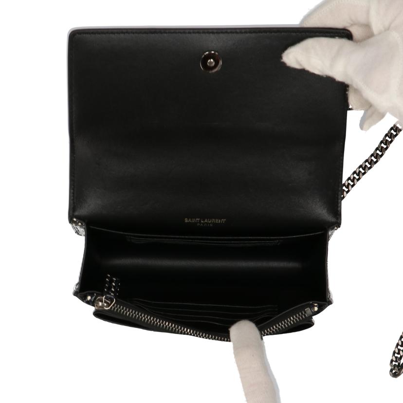 SAINT LAURENT サンローラン/サンセットモノグラムチェーンウォレット/452157//ABランク/75