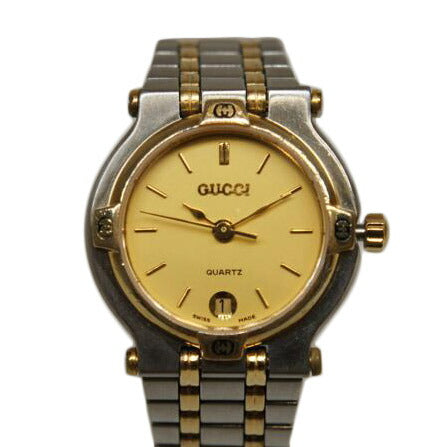 GUCCI グッチ/ラウンドフェイスレディースクォーツデイトコンビ/9000L//075****/ABランク/92