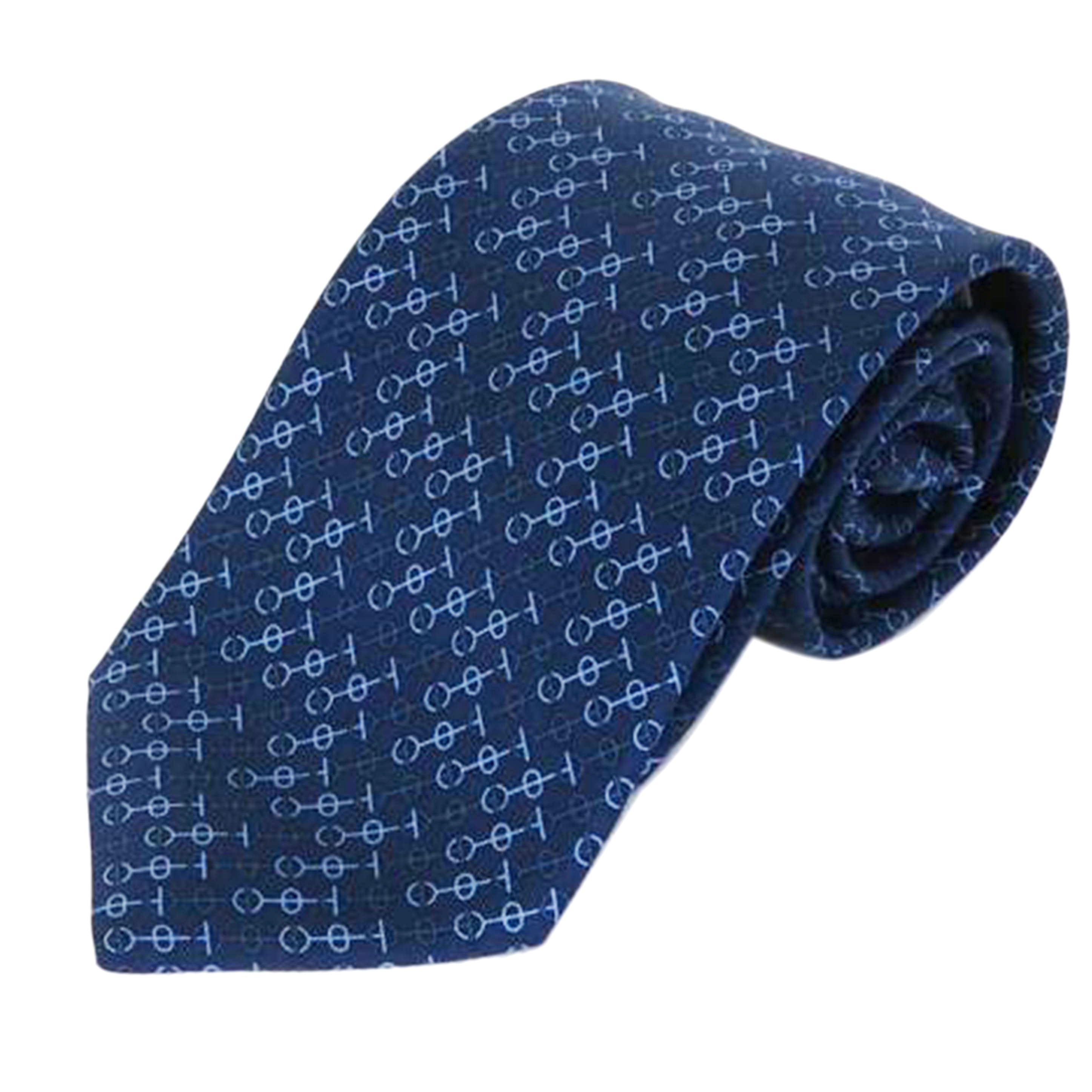 HERMES エルメス/CRAVATE TWILL TIE / MARIN/CIEL/BLEU /H606069T 11//Sランク/81