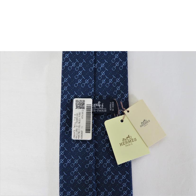 HERMES エルメス/CRAVATE TWILL TIE / MARIN/CIEL/BLEU /H606069T 11//Sランク/81