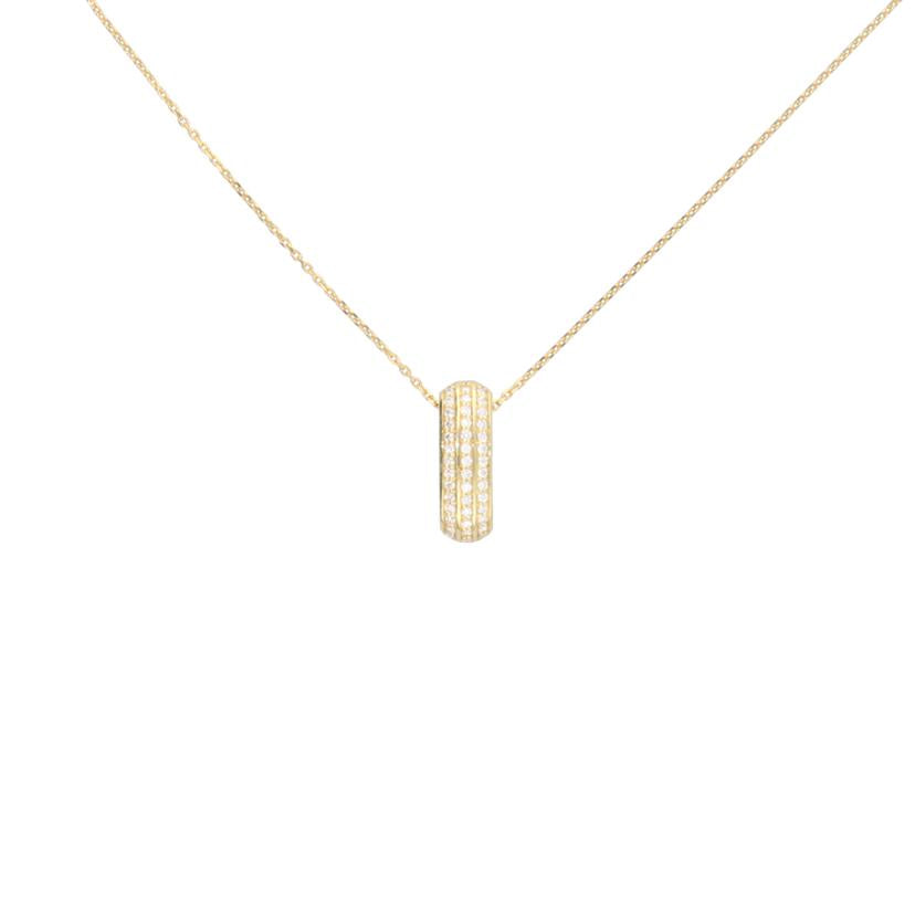 / K18ダイヤネックレス0.21ct//Aランク/75