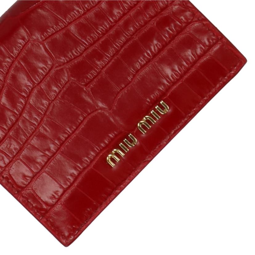 MIUMIU ミュウミュウ/ST.COCCO二つ折り財布/赤/5MV204//262/Aランク/75